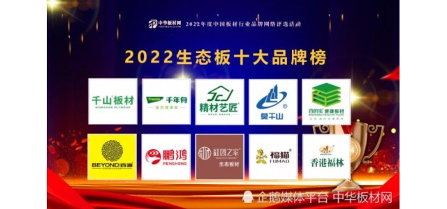 2022年生態(tài)板十大品牌排行榜(新)